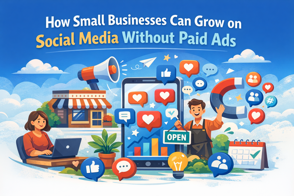 how small businesses can grow on social media without paid ads